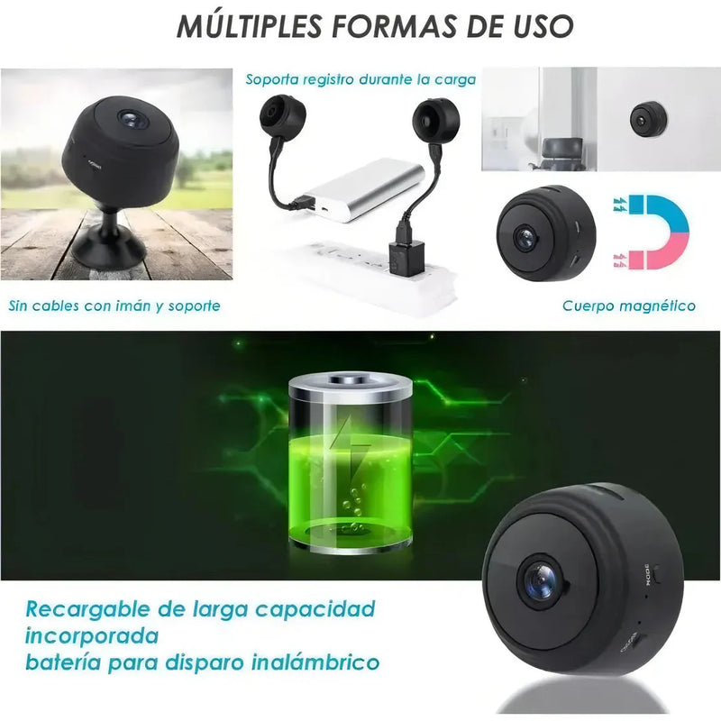 [PAGUE 1, LLEVE 2] EspíaSmart - MINI CAMERA VIGILANCIA 360 WIFI